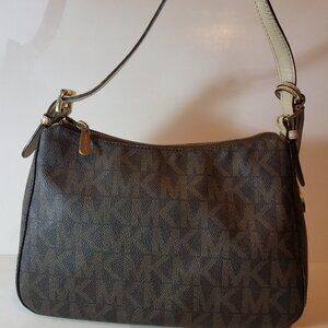 Michael Kors Brown Leather Shoulder Bag